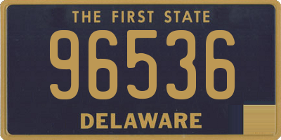 DE license plate 96536