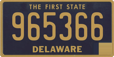 DE license plate 965366