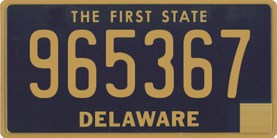 DE license plate 965367