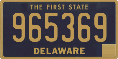 DE license plate 965369