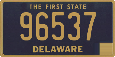 DE license plate 96537