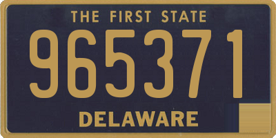 DE license plate 965371