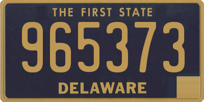 DE license plate 965373