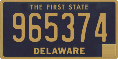 DE license plate 965374