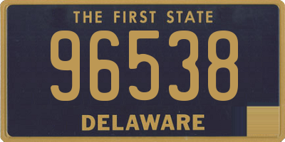 DE license plate 96538