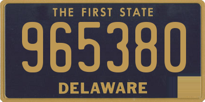 DE license plate 965380