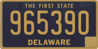 DE license plate 965390