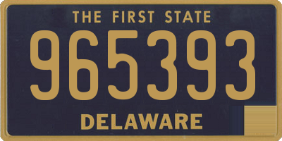 DE license plate 965393