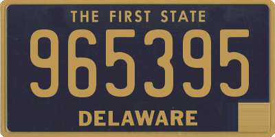 DE license plate 965395