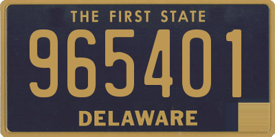 DE license plate 965401