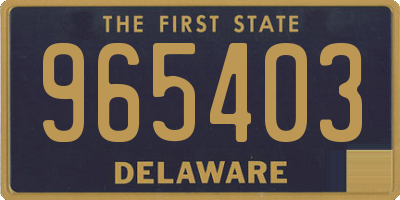 DE license plate 965403