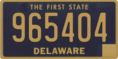 DE license plate 965404