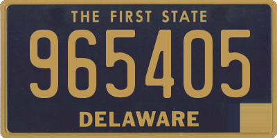 DE license plate 965405