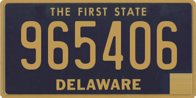 DE license plate 965406