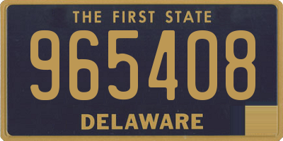 DE license plate 965408