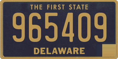 DE license plate 965409