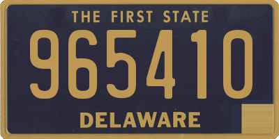 DE license plate 965410