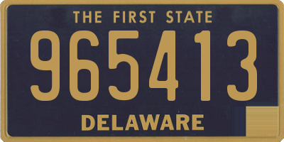 DE license plate 965413