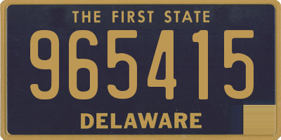 DE license plate 965415