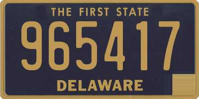 DE license plate 965417