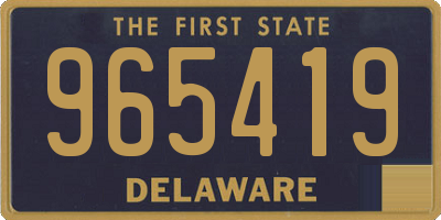 DE license plate 965419