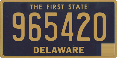 DE license plate 965420