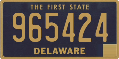 DE license plate 965424