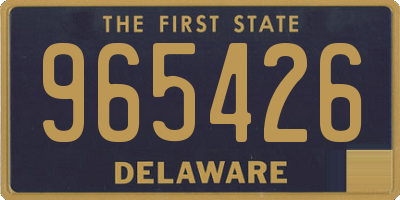 DE license plate 965426