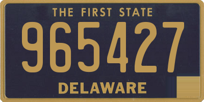 DE license plate 965427