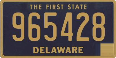 DE license plate 965428