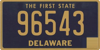 DE license plate 96543