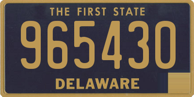 DE license plate 965430