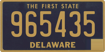 DE license plate 965435