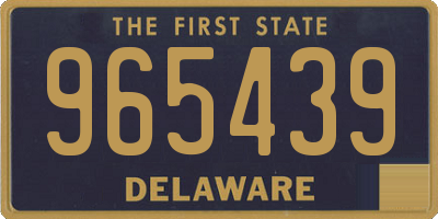 DE license plate 965439