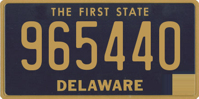 DE license plate 965440