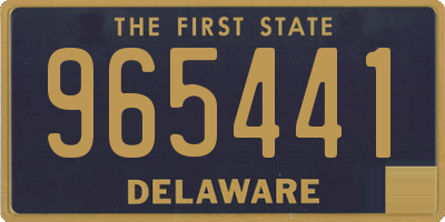 DE license plate 965441