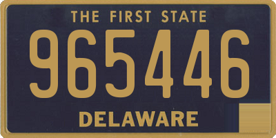 DE license plate 965446