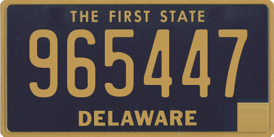 DE license plate 965447