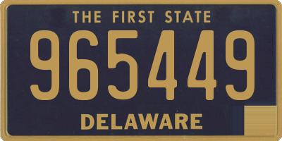 DE license plate 965449