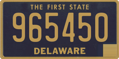 DE license plate 965450