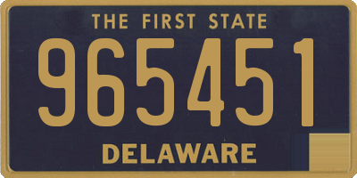 DE license plate 965451