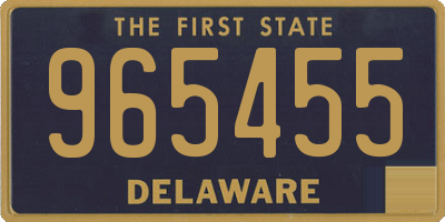 DE license plate 965455