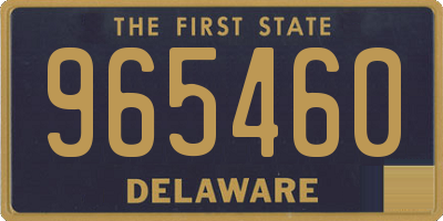 DE license plate 965460