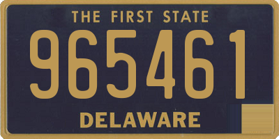 DE license plate 965461