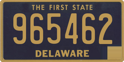 DE license plate 965462