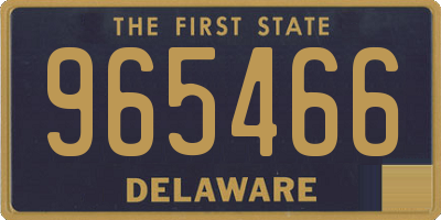 DE license plate 965466