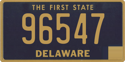 DE license plate 96547