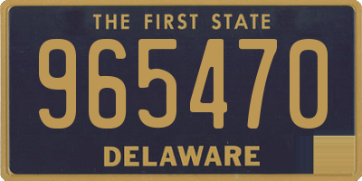 DE license plate 965470