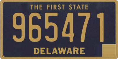 DE license plate 965471