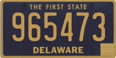 DE license plate 965473